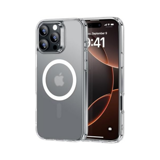 iPhone 16 Pro Max Case with Camera Control - MagSafe iPhone 16 Pro Max Case - Shockproof Military-Grade Protection, Clear and Classic Hybrid Case (HaloLock) - Magnetic Phone Case for iPhone 16 Pro Max