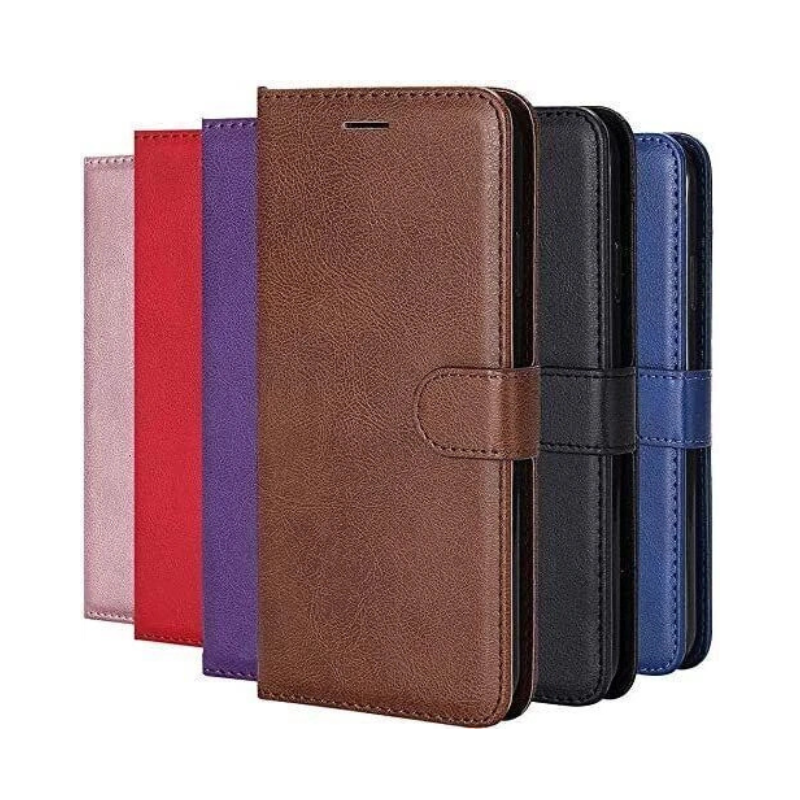 Samsung Galaxy S25/S24/S23/S22/S21 Ultra Plus Leather Wallet Case - Magnetic Flip Cover with Card Slots & Stand