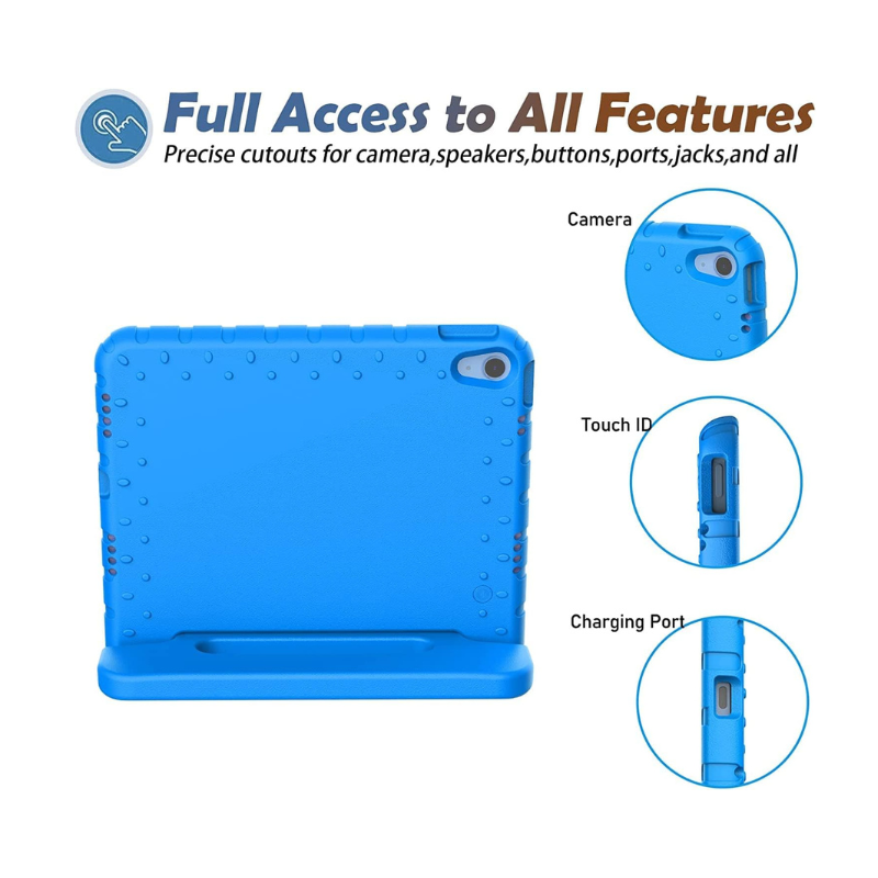 Shockproof Kids Case for New iPad A16 11" 2025 (11th Gen), iPad Air 11'' 2024 & iPad 10th Gen (10.9" 2022) | Child-Friendly Case for iPad 10.2" (7th–9th Gen) and iPad Air 9.7" | iPad Multi-Generation Kids Case with Stand and Convertible Handle