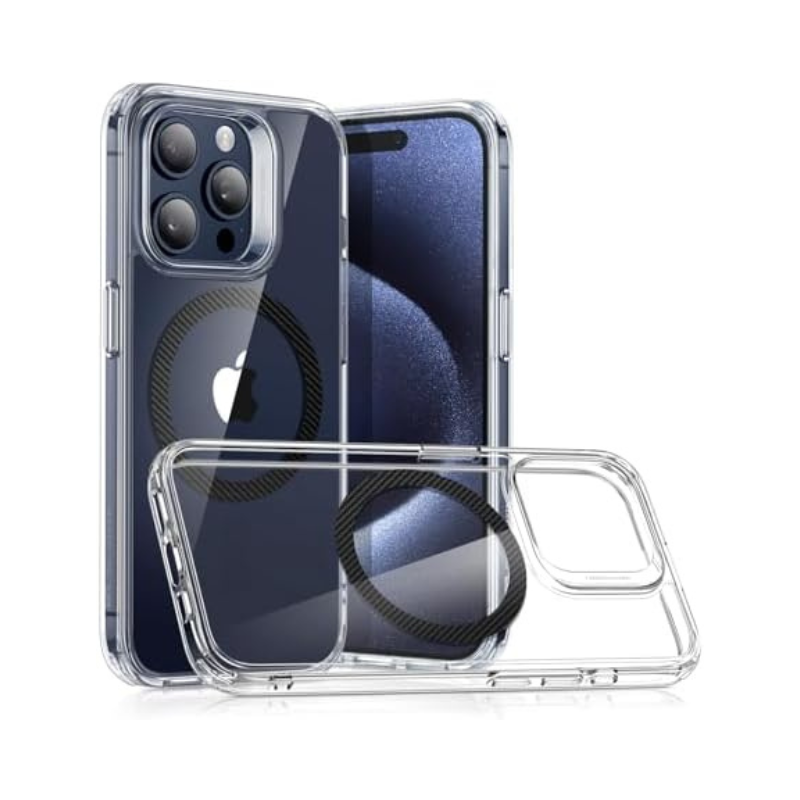 iPhone 16 Pro Max Case with Camera Control - MagSafe iPhone 16 Pro Max Case - Shockproof Military-Grade Protection, Clear and Classic Hybrid Case (HaloLock) - Magnetic Phone Case for iPhone 16 Pro Max