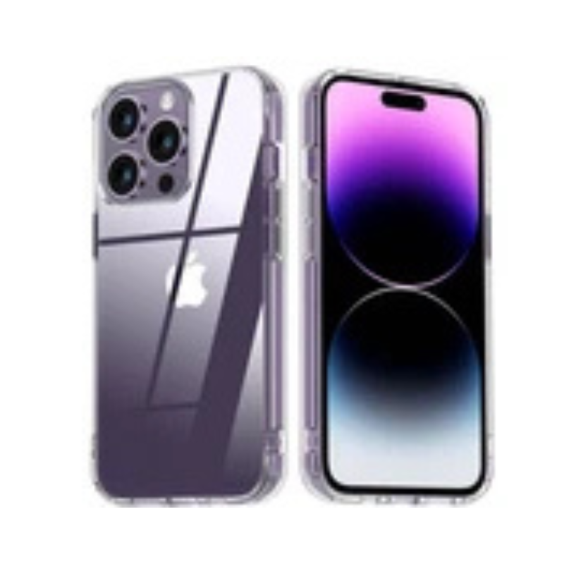 Clear Shockproof iPhone Case - Soft Silicone TPU Gel Cover for iPhone 16/15/14/13/12 Pro Max, 11, XR - Transparent Protective Phone Case