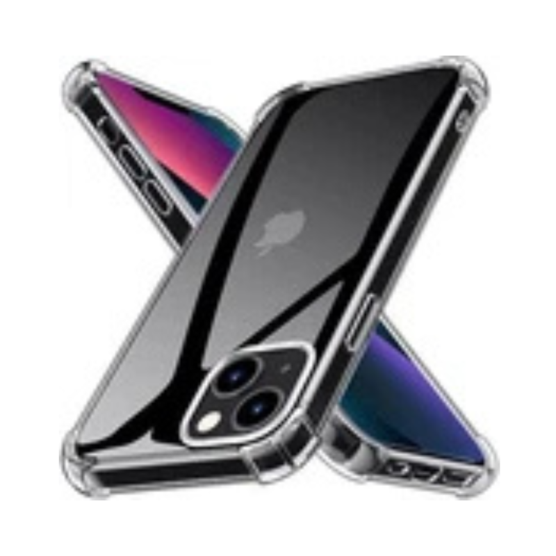 Clear Shockproof iPhone Case - Soft Silicone TPU Gel Cover for iPhone 16/15/14/13/12 Pro Max, 11, XR - Transparent Protective Phone Case