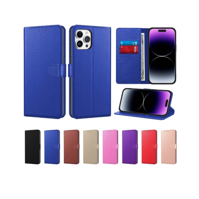 Samsung Galaxy S25/S24/S23/S22/S21 Ultra Plus Leather Wallet Case - Magnetic Flip Cover with Card Slots & Stand