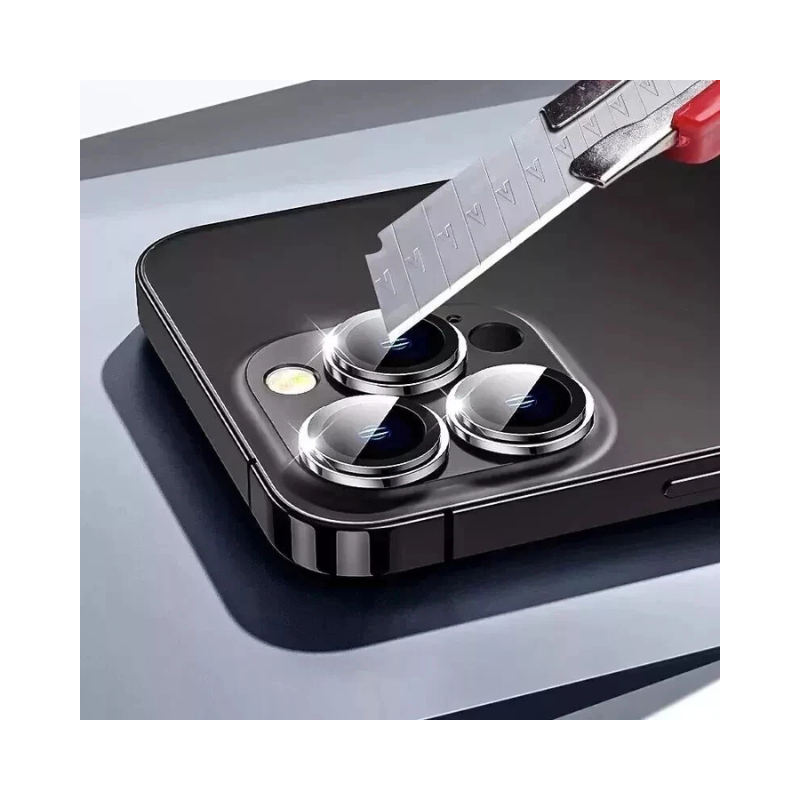 Full Cover Metal Ring Glass Camera Lens Protector for iPhone 11/12/13/14/15/16 Pro Max Mini – Scratch Resistant, HD Clarity and Anti-Knock Camera Lens Protector