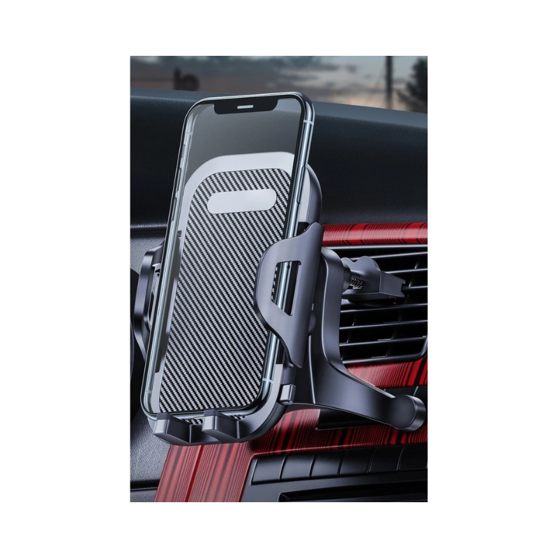 Universal 3-in-1 Car Phone Mount - Windscreen, Dashboard & Air Vent Holder for iPhone & Mobile Devices with Minimalist Design