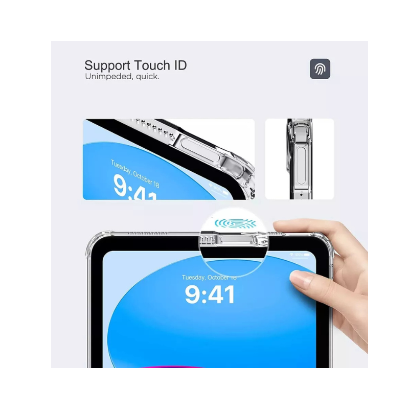 Crystal Clear Case for iPad A16 (2nd-11th Generation) - Waterproof, Scratch-Resistant & Shockproof Transparent Protection for iPad A16 Models