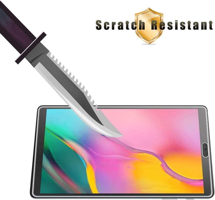 2 Pack Scratch Proof Samsung Galaxy Tab A 10.1" Screen Protector - Bubble Free, High Definition and Shatterproof Tempered Glass for Samsung Galaxy Tab A 10.1" 2019 Model (SM-T515/T510)