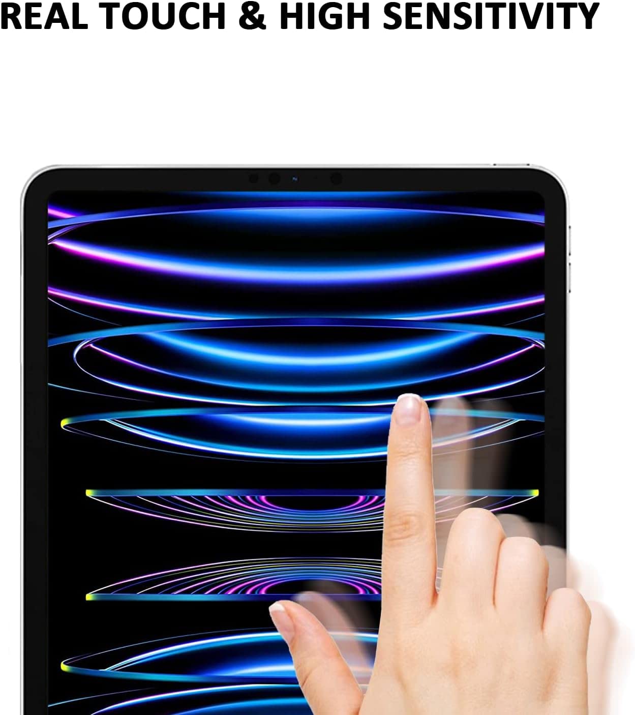 2 Pack iPad Pro 12.9" Screen Protector - Face ID Compatible and 9H Tempered Glass for 6th/5th/4th/3rd Gen (2022-2018) - 2 Pack Anti-Scratch iPad 12.9'' Screen Protector