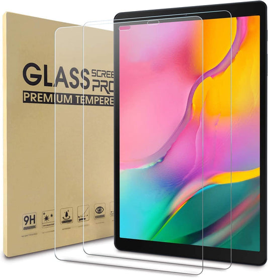 2 Pack Scratch Proof Samsung Galaxy Tab A 10.1" Screen Protector - Bubble Free, High Definition and Shatterproof Tempered Glass for Samsung Galaxy Tab A 10.1" 2019 Model (SM-T515/T510)