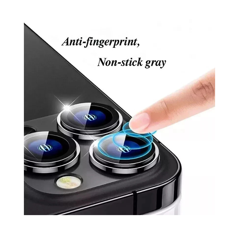 Full Cover Metal Ring Glass Camera Lens Protector for iPhone 11/12/13/14/15/16 Pro Max Mini – Scratch Resistant, HD Clarity and Anti-Knock Camera Lens Protector
