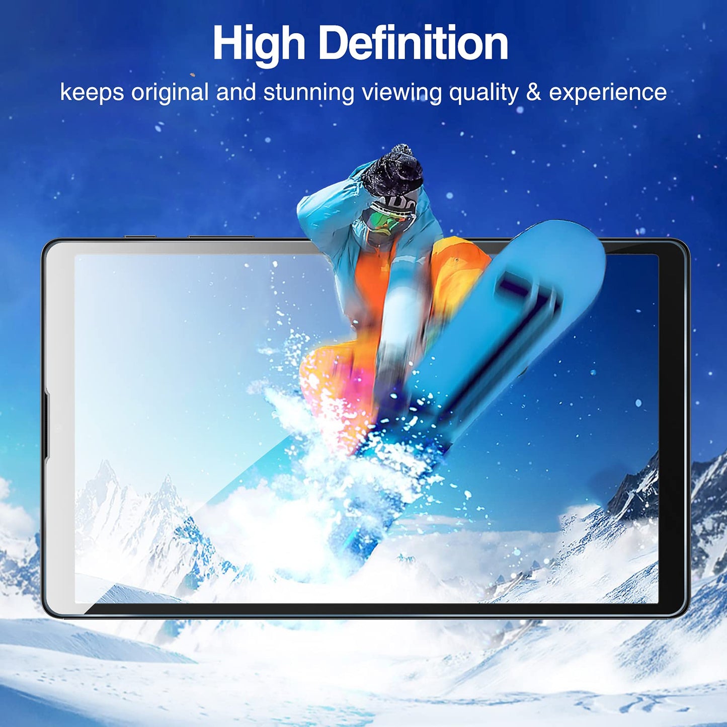 2 Pack Samsung Galaxy Tab A7 Lite 8.7" Screen Protector - 9H HD Clear Tempered Glass for Galaxy Tab A7 Lite 8.7" 2021 Model (SM-T220/T225/T227)