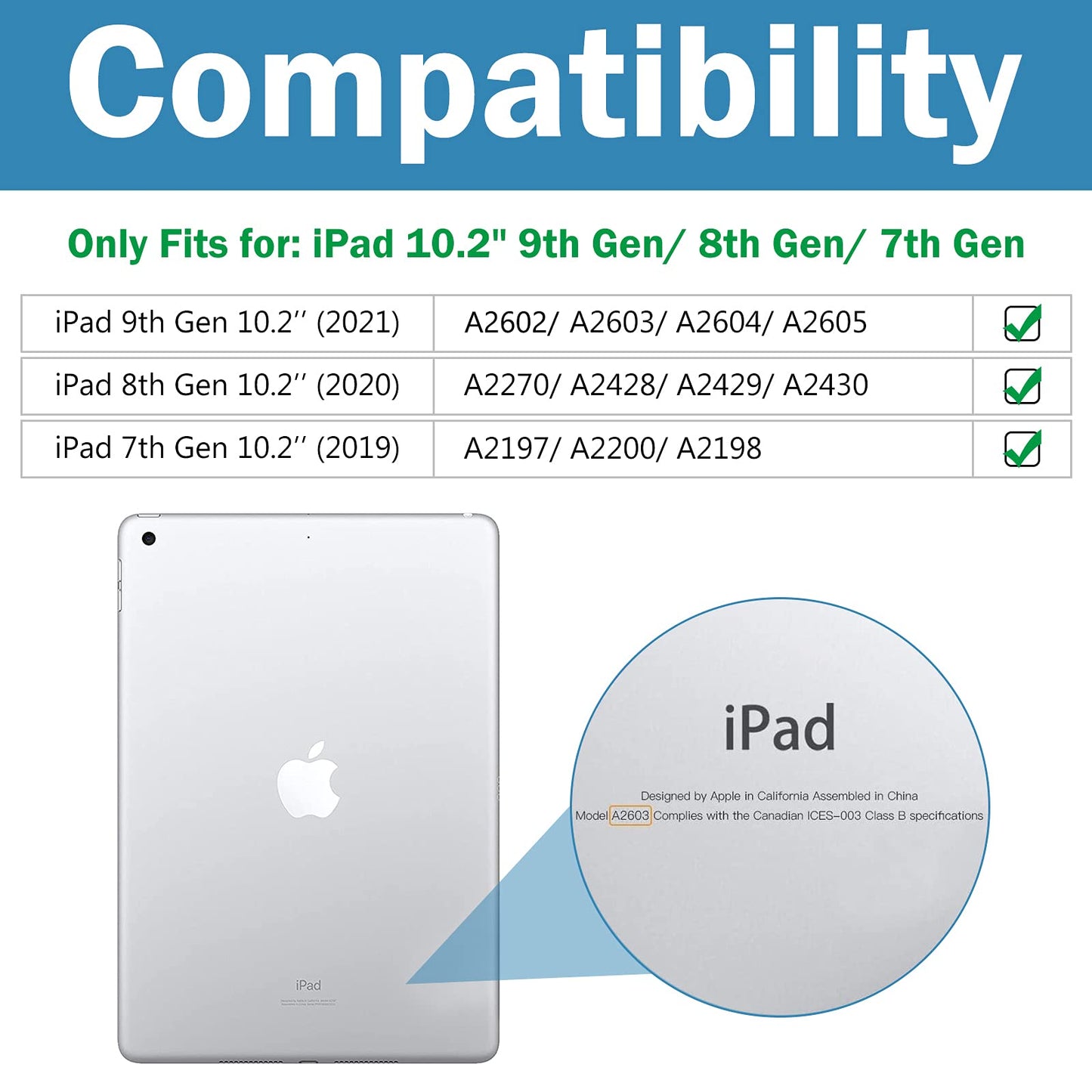 2 Pack iPad 10.2" Screen Protector - 9H Tempered Glass for iPad 10.2" (9th/8th/7th Gen) - Anti-Scratch and Clear iPad 10.2" Screen Protector