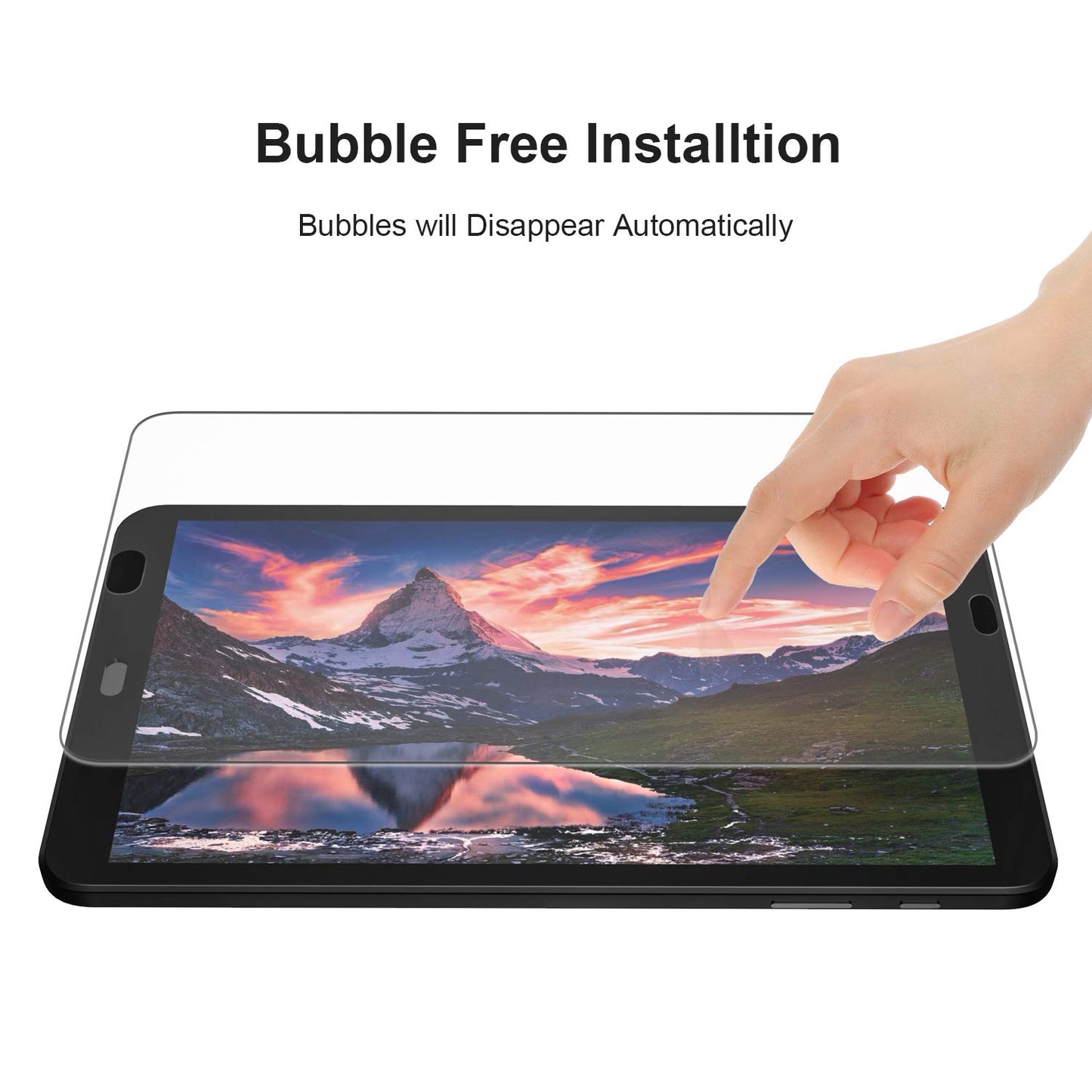 2 Pack Bubble Free and Scratch Resist Samsung Galaxy Tab A6 10.1" Screen Protector - 9H Ultra Clear Tempered Glass for Samsung Galaxy Tab A6 10.1" 2016 Model (SM-T580/T585)