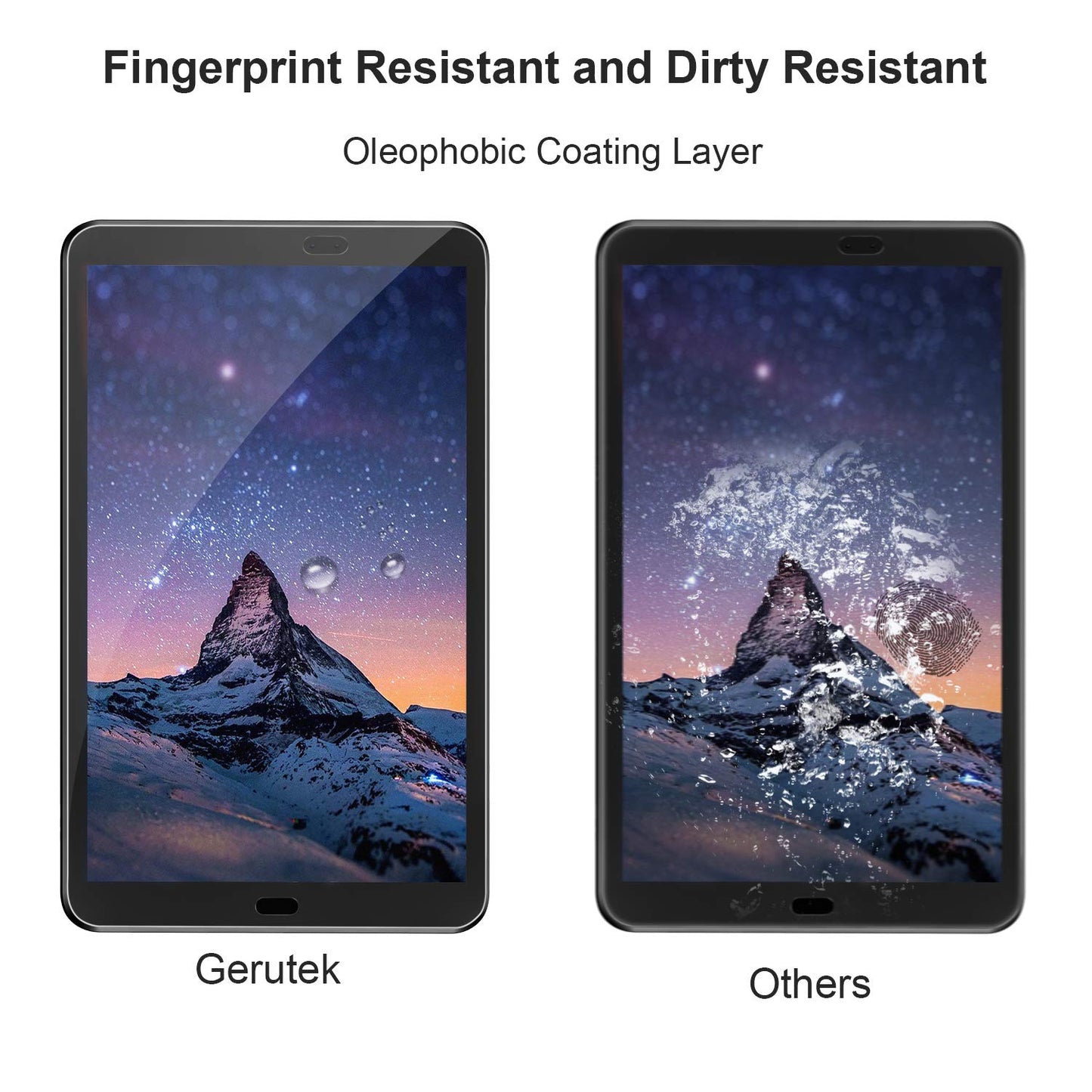 2 Pack Bubble Free and Scratch Resist Samsung Galaxy Tab A6 10.1" Screen Protector - 9H Ultra Clear Tempered Glass for Samsung Galaxy Tab A6 10.1" 2016 Model (SM-T580/T585)