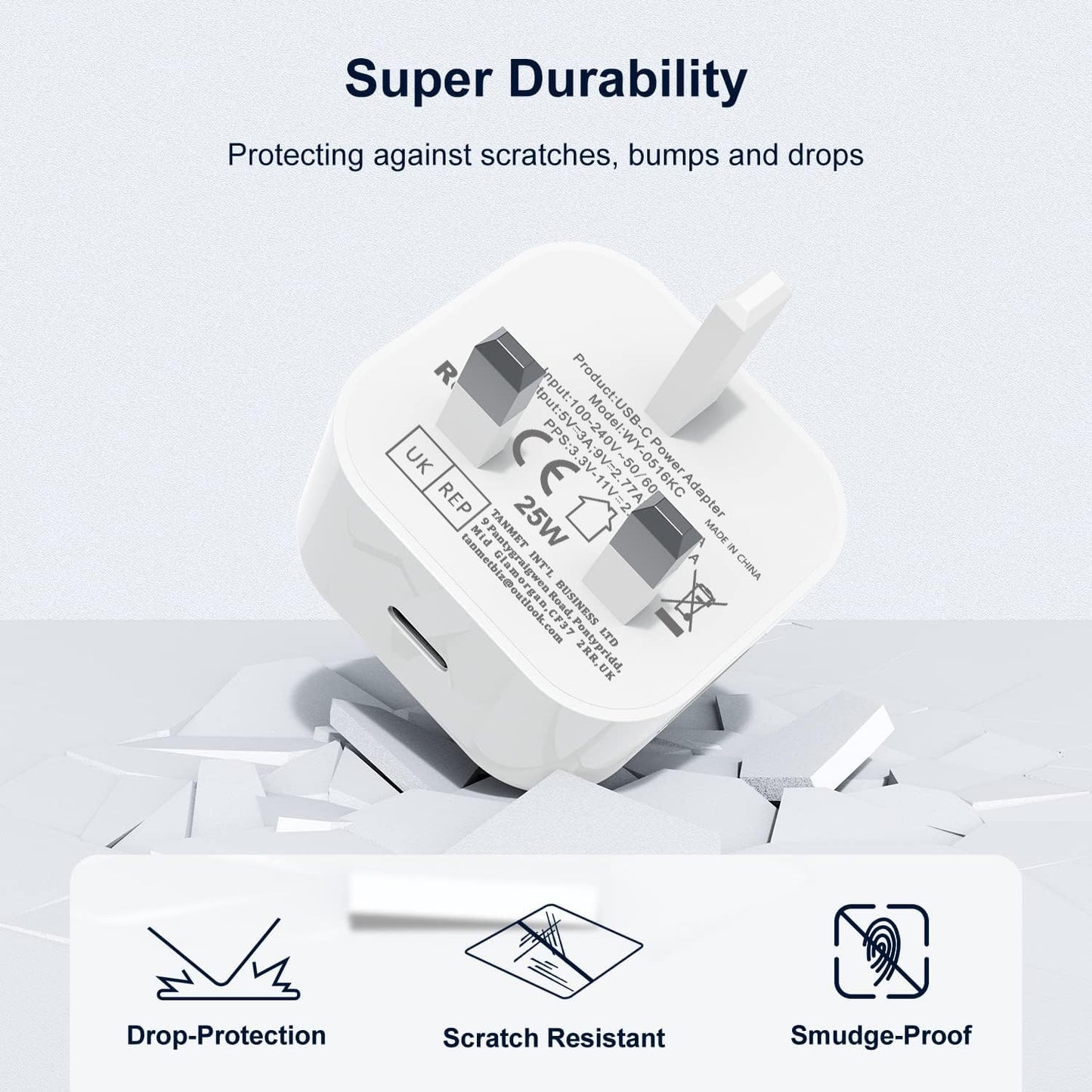 iPhone 16 Charger - Apple 15 USB C Fast Charger Cable and Plug 25W Super Quick Charge for New iPhone 16e 16 Plus 16 Pro 16 Pro Max 15 Plus 15 Pro Max - 1M Rapid Type C to USBC Charging Lead and Head