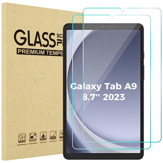 2 Pack Galaxy Tab A9 8.7" 2023 Screen Protector (X110/X115/X117) – Tempered Glass Clear Film Guard for 8.7" Galaxy Tab A9 (SM-X110/X115/X117)
