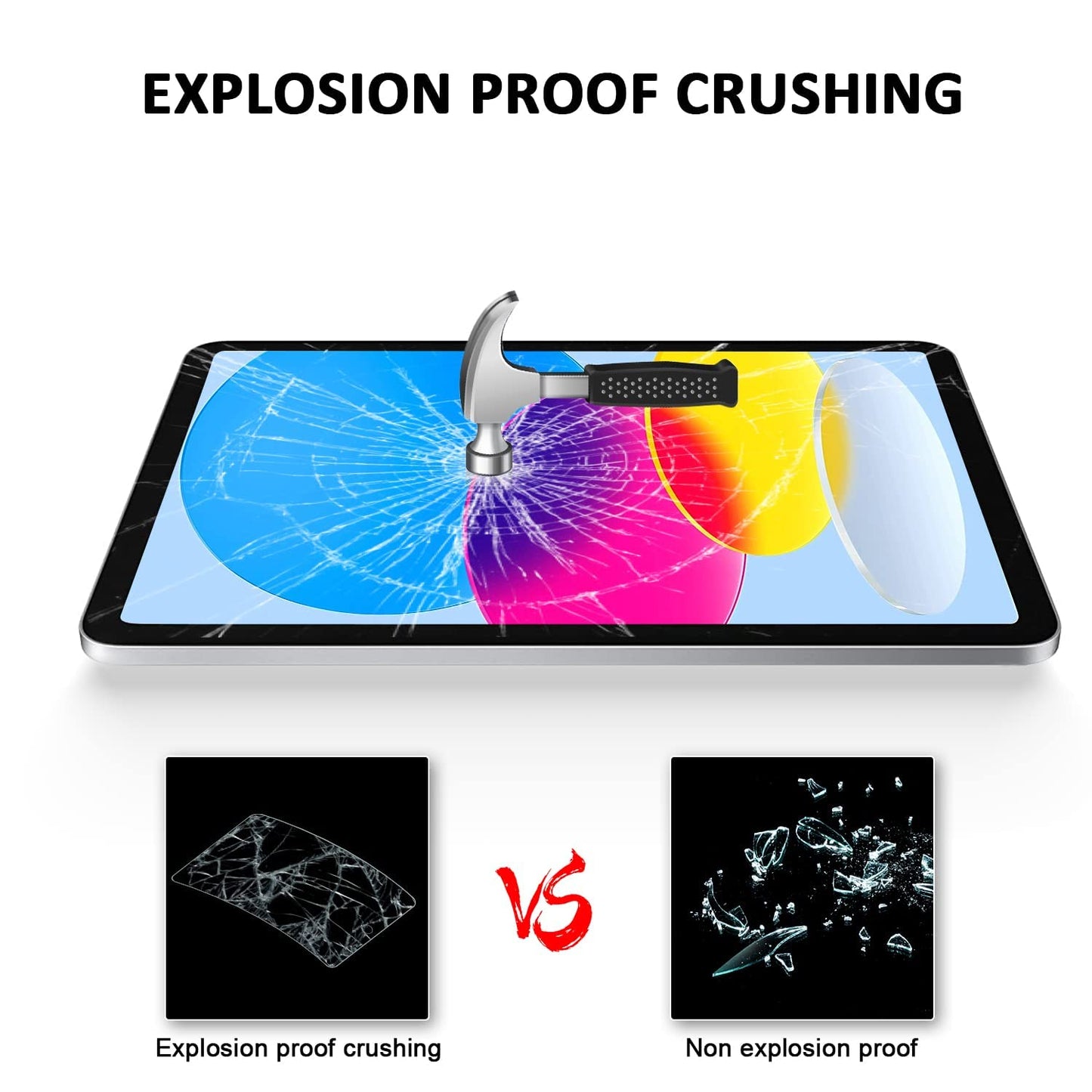 2 Pack Anti-Scratch iPad A16 Screen Protector - 9H Tempered Glass for iPad (A16) 11th/10th Gen (11"/10.9" 2025/2022)
