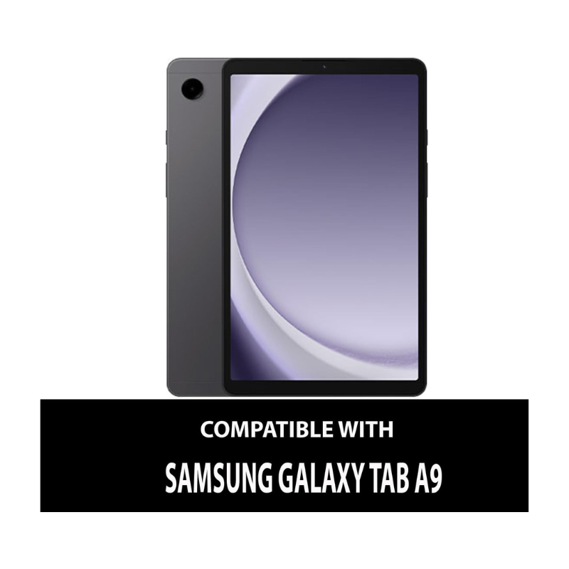360° Rotating Case for Samsung Galaxy Tab A9 8.7" 2023 - Smart Folio Protective Tablet Cover (SM-X110, SM-X115) - Galaxy Tab A9 Multi-Angle Case