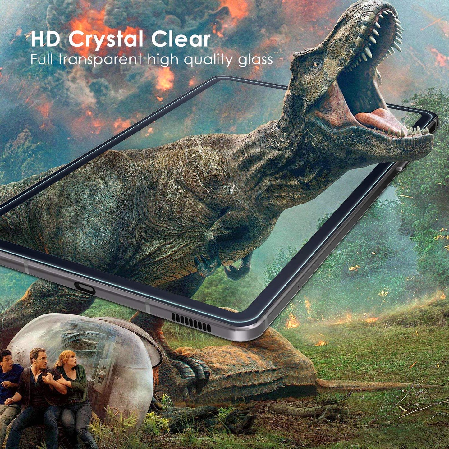 2 Pack Samsung Galaxy Tab S6 Lite 10.4" Screen Protector - 9H Clear Tempered Glass for Samsung Galaxy Tab S6 Lite 10.4" 2024/2022/2020 Models