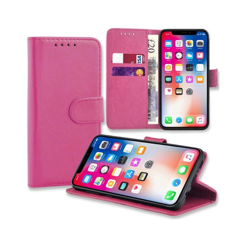 Samsung Galaxy S25/S24/S23/S22/S21 Ultra Plus Leather Wallet Case - Magnetic Flip Cover with Card Slots & Stand