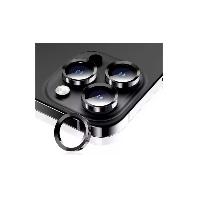 Full Cover Metal Ring Glass Camera Lens Protector for iPhone 11/12/13/14/15/16 Pro Max Mini – Scratch Resistant, HD Clarity and Anti-Knock Camera Lens Protector