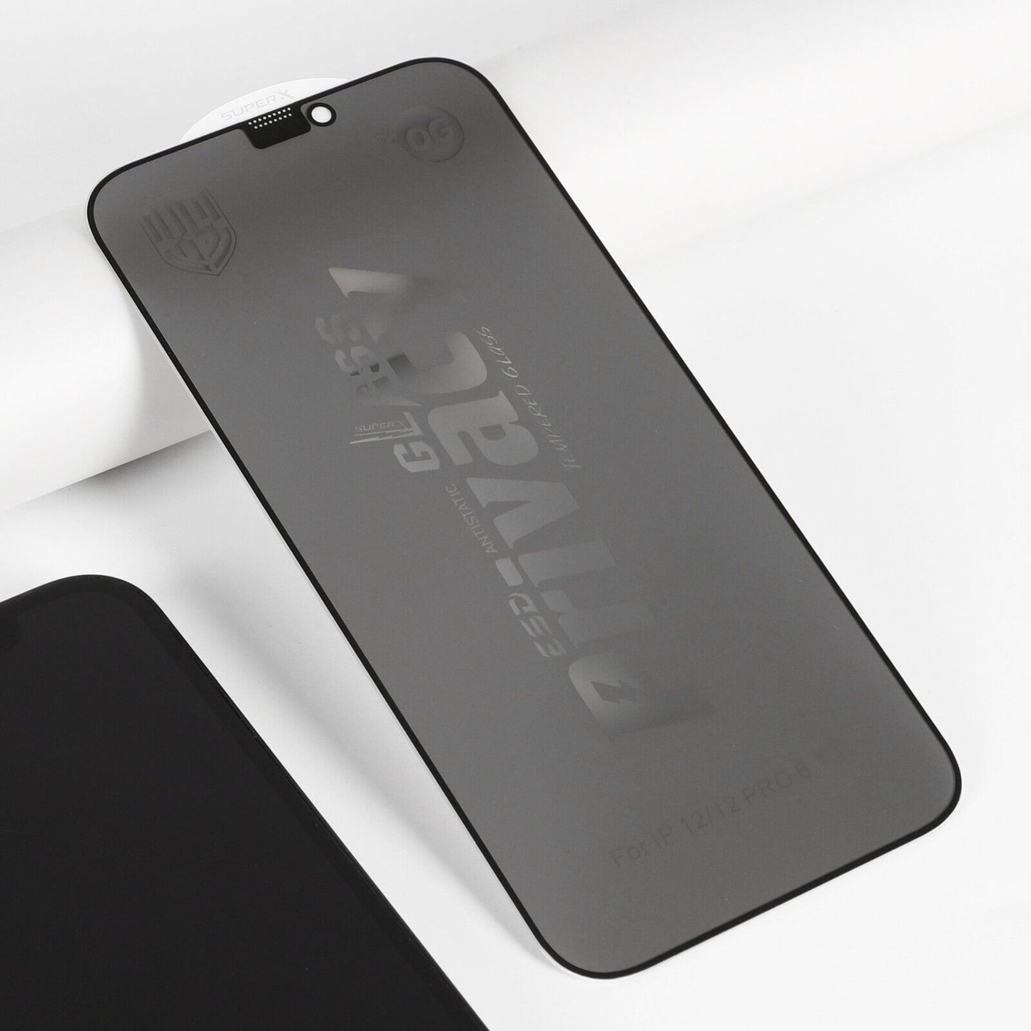 Premium Privacy Screen Protector for iPhone 16 15 14 13 12 11 Plus Pro Max - iPhone Privacy Anti-Spy Glass