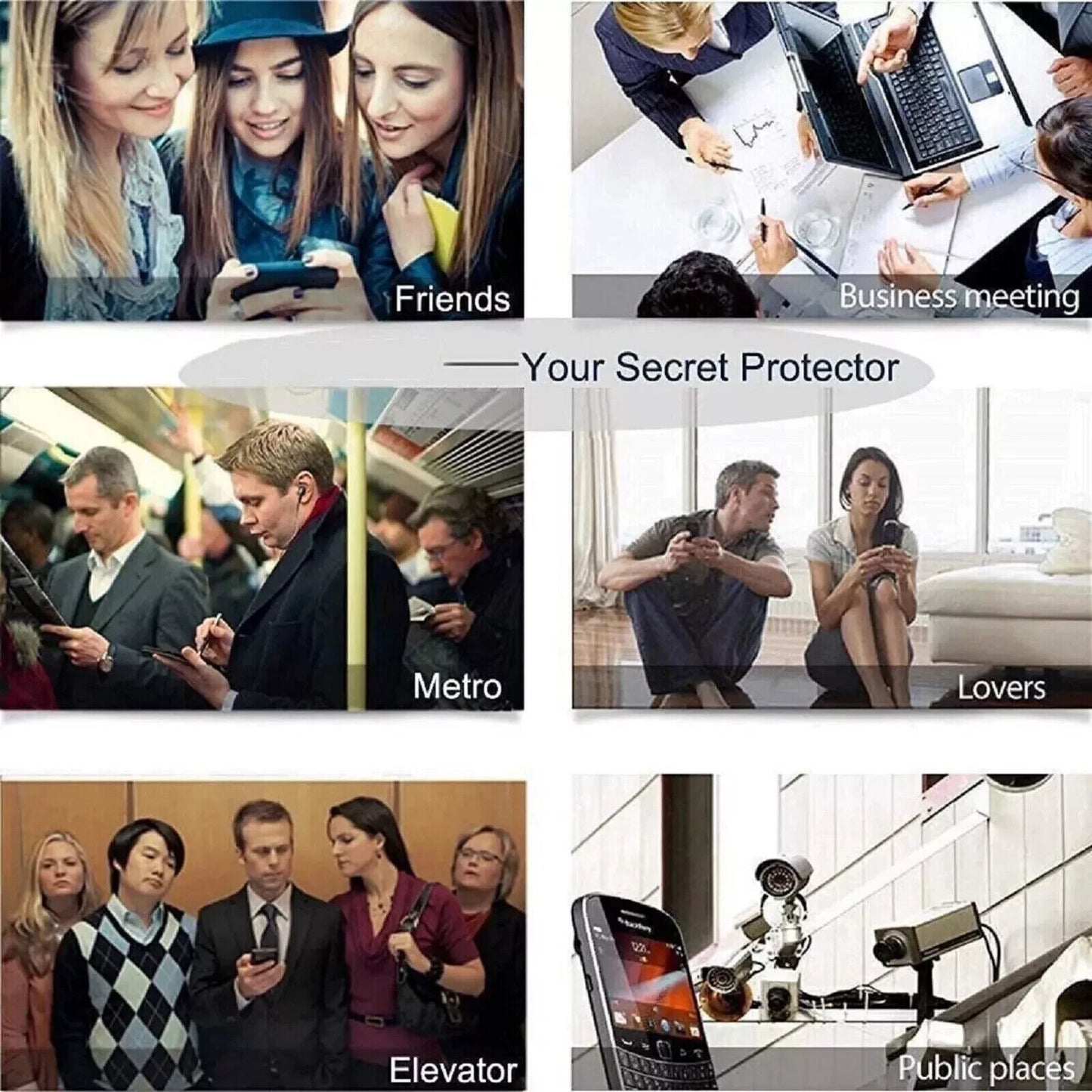 Samsung Galaxy S25/S24 Ultra Plus Privacy Tempered Glass Screen Protector - Anti-Spy with Fingerprint Support
