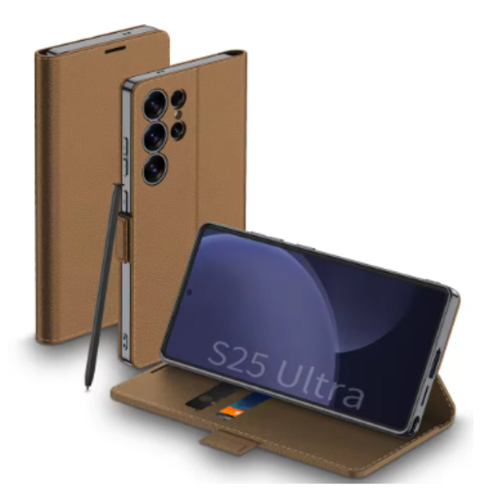 New Design Luxury Multifunctional Leather Flip Case For Samsung Galaxy S22 S23 S24 and S25 Series