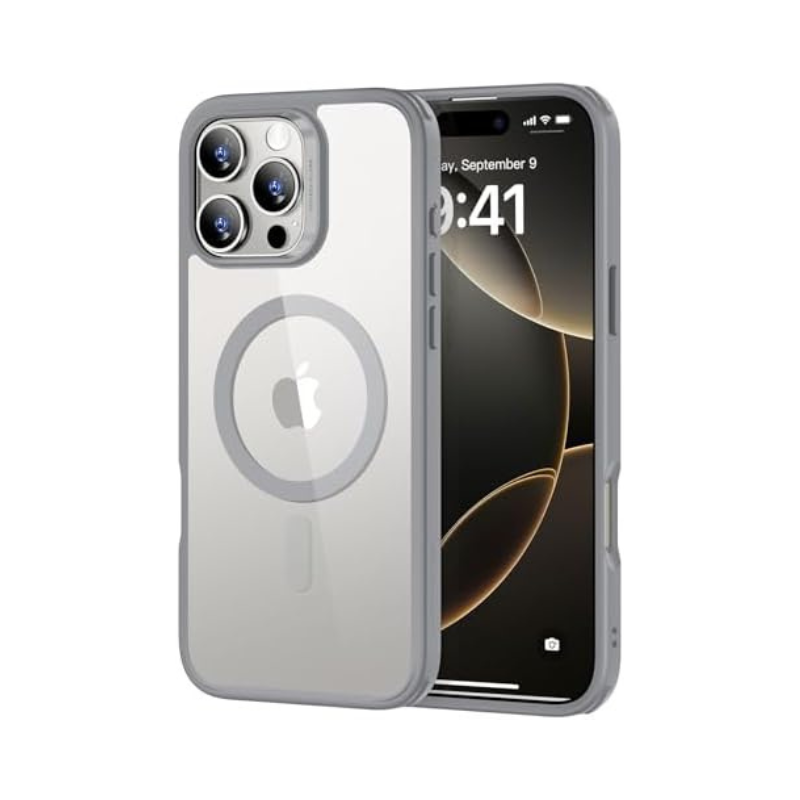 iPhone 16 Pro Max Case with Camera Control - MagSafe iPhone 16 Pro Max Case - Shockproof Military-Grade Protection, Clear and Classic Hybrid Case (HaloLock) - Magnetic Phone Case for iPhone 16 Pro Max