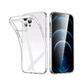 Clear Shockproof iPhone Case - Soft Silicone TPU Gel Cover for iPhone 16/15/14/13/12 Pro Max, 11, XR - Transparent Protective Phone Case