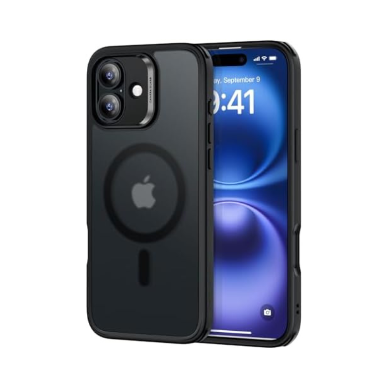 iPhone 16 Pro Max Case with Camera Control - MagSafe iPhone 16 Pro Max Case - Shockproof Military-Grade Protection, Clear and Classic Hybrid Case (HaloLock) - Magnetic Phone Case for iPhone 16 Pro Max