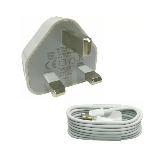 100% Genuine CE Certified iPhone Charger Plug & Data Cable - iPhone Charger Cable Set Compatible with iPhone 5/6/7/8/X/XR/XS/11/12/SE