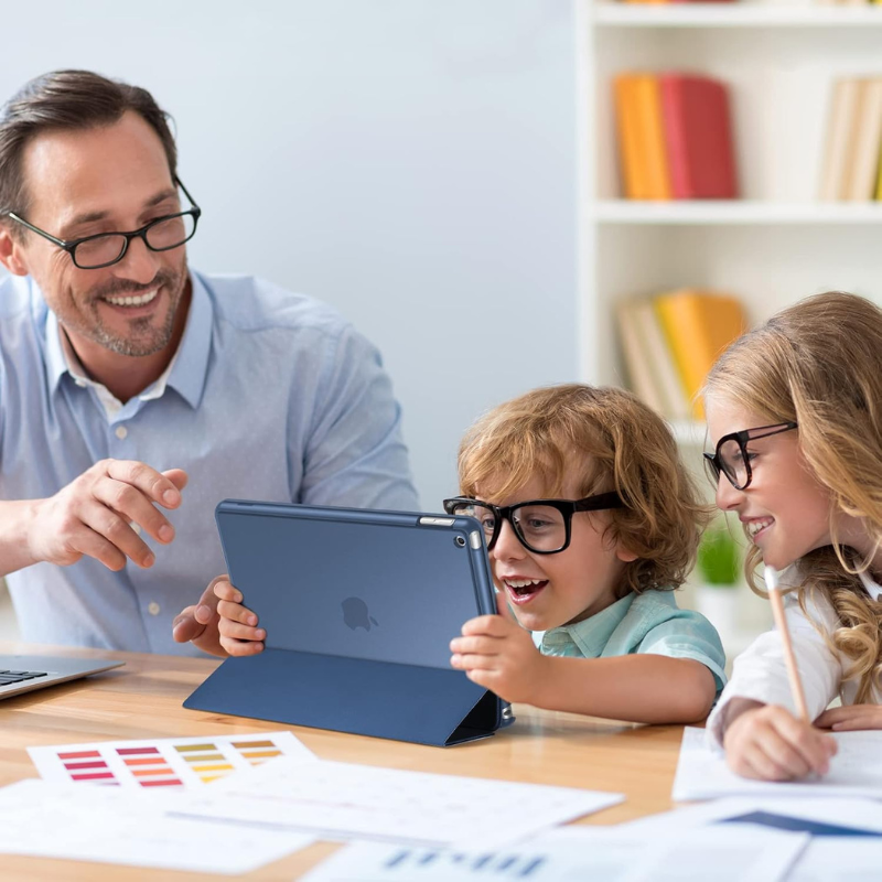 Smart Leather Case for iPad 11th & 10th Gen, iPad 10.2 (7th–9th Gen), iPad 9.7 – Slim Stand Cover with Auto Sleep/Wake