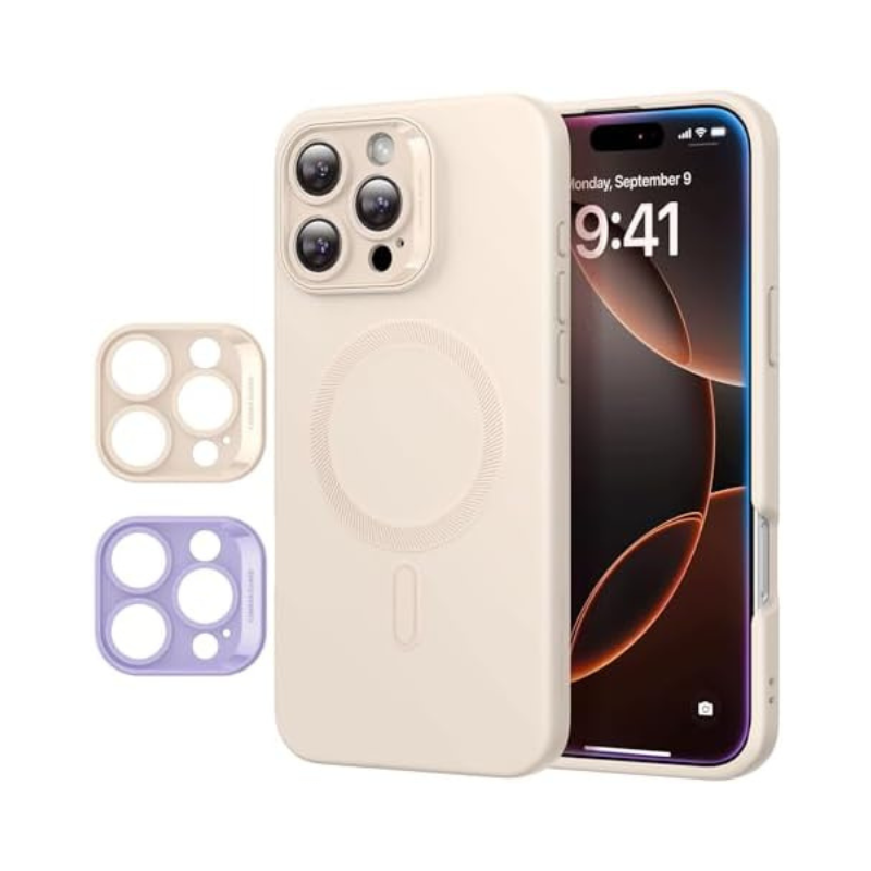 iPhone 16 Pro Max Case with Camera Control - MagSafe iPhone 16 Pro Max Case - Shockproof Military-Grade Protection, Clear and Classic Hybrid Case (HaloLock) - Magnetic Phone Case for iPhone 16 Pro Max