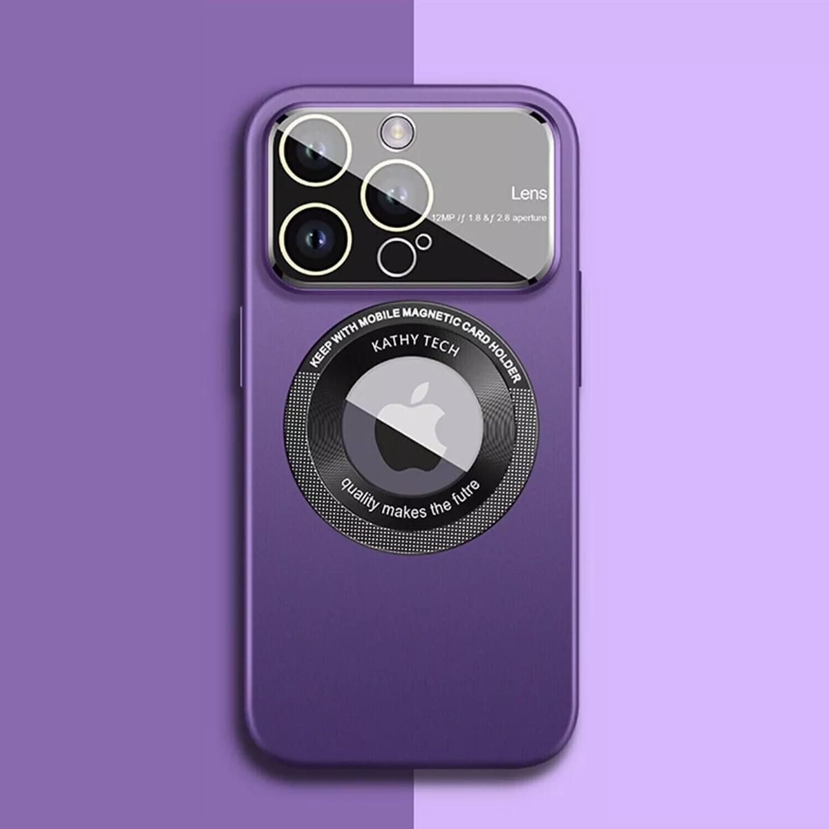 NEW iPhone 15 14 Pro Max 13 MagSafe Case Glass Lens Protector Window Matte Cover