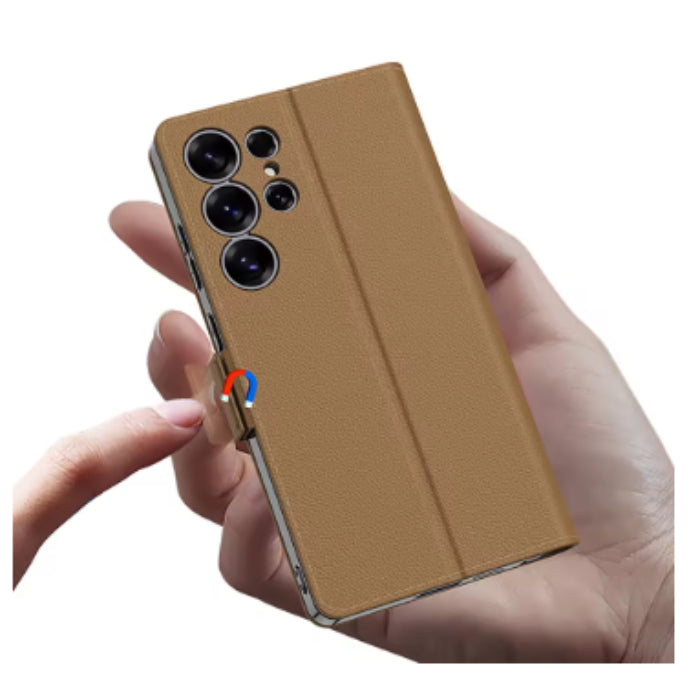 New Design Luxury Multifunctional Leather Flip Case For Samsung Galaxy S22 S23 S24 and S25 Series