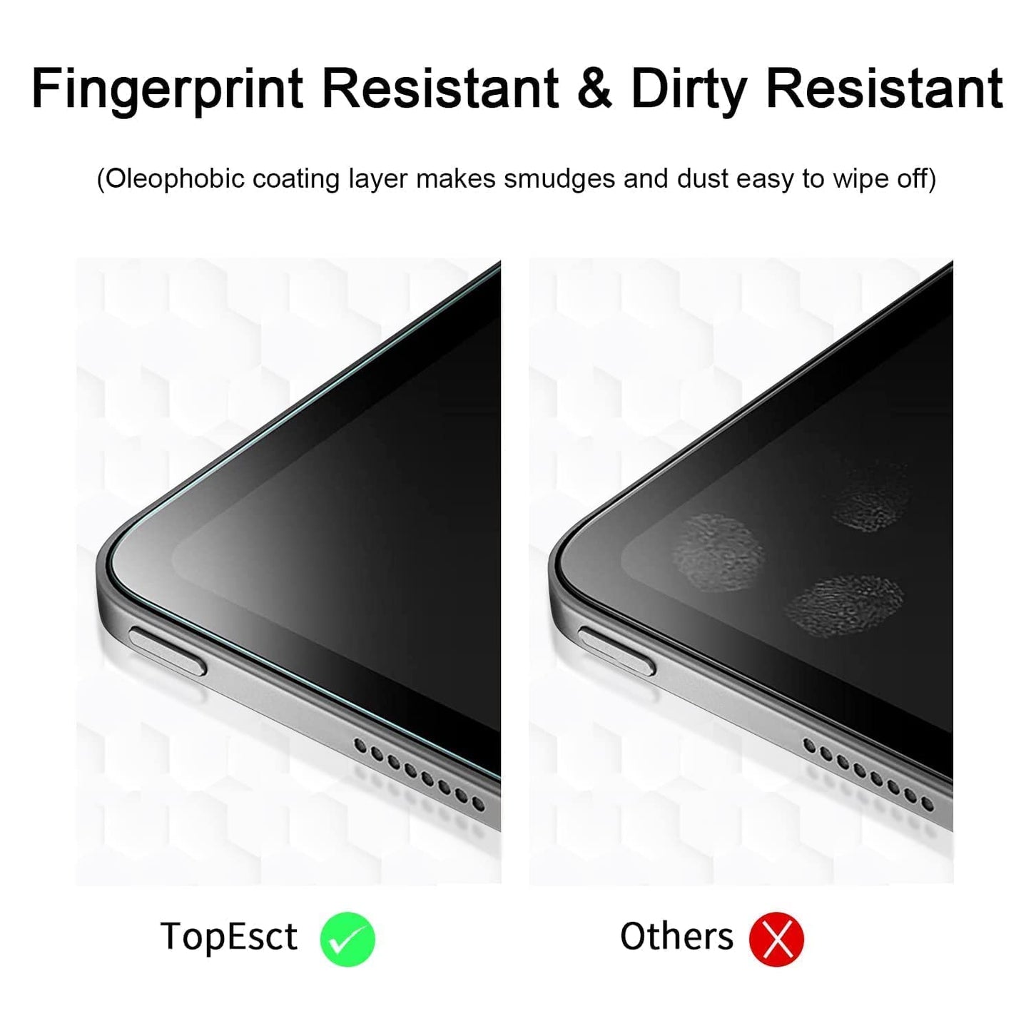 2 Pack iPad Air 5th/4th Gen & iPad Pro 11" Screen Protector - 9H Hardness and Ultra Clear Tempered Glass for iPad Air/ iPad Pro (10.9"/11")