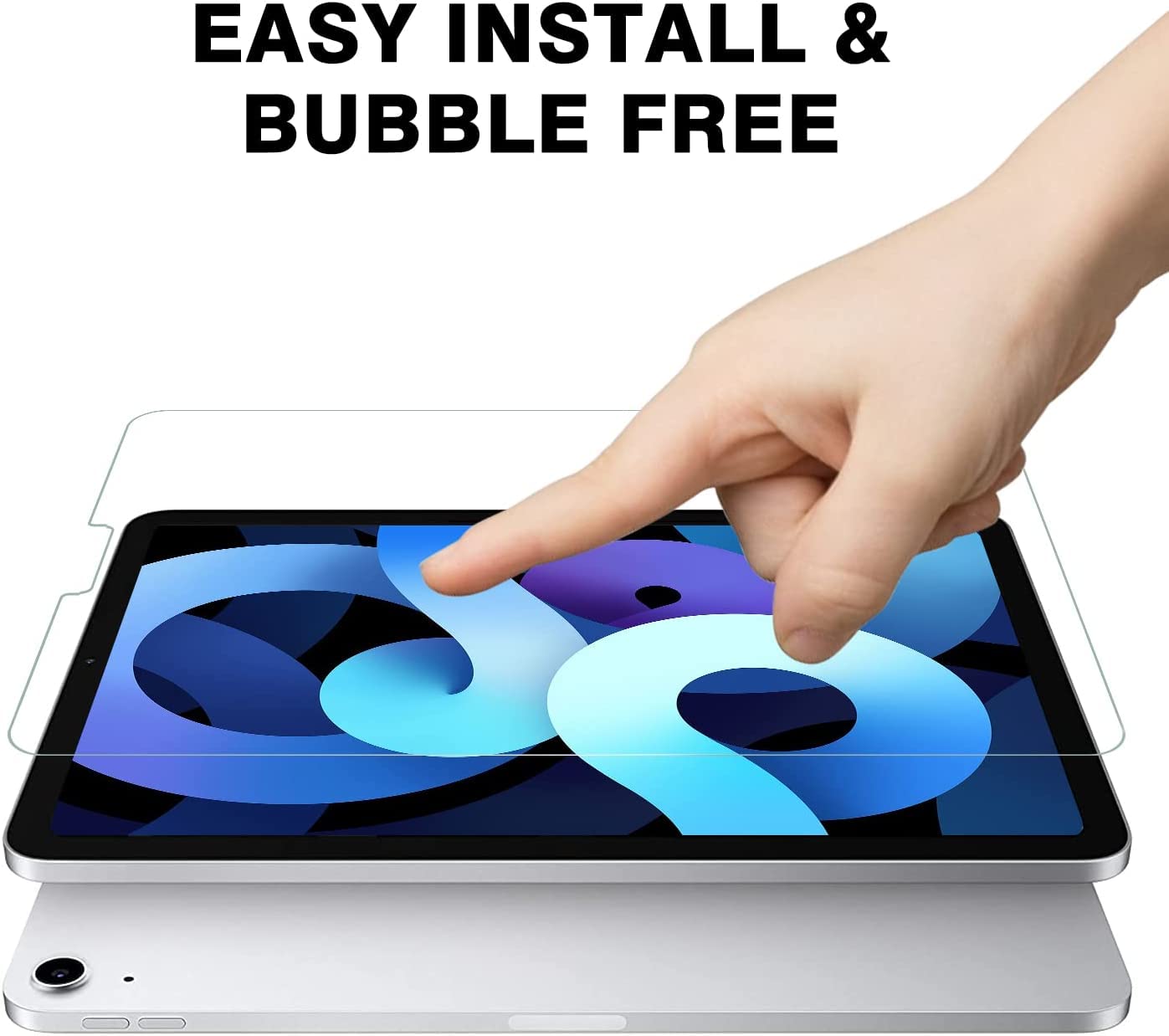 2 Pack iPad Air 5th/4th Gen & iPad Pro 11" Screen Protector - 9H Hardness and Ultra Clear Tempered Glass for iPad Air/ iPad Pro (10.9"/11")