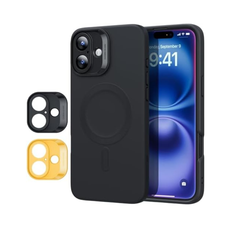 iPhone 16 Pro Max Case with Camera Control - MagSafe iPhone 16 Pro Max Case - Shockproof Military-Grade Protection, Clear and Classic Hybrid Case (HaloLock) - Magnetic Phone Case for iPhone 16 Pro Max