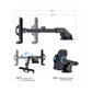 Universal 3-in-1 Car Phone Mount - Windscreen, Dashboard & Air Vent Holder for iPhone & Mobile Devices with Minimalist Design