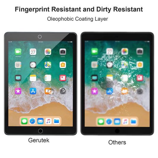 2 Pack Anti Scratch iPad/ iPad Pro 9.7" Screen Protector - Ultra Clear Tempered Glass for iPad Air 1/Air 2/Pro/6th/5th Gen