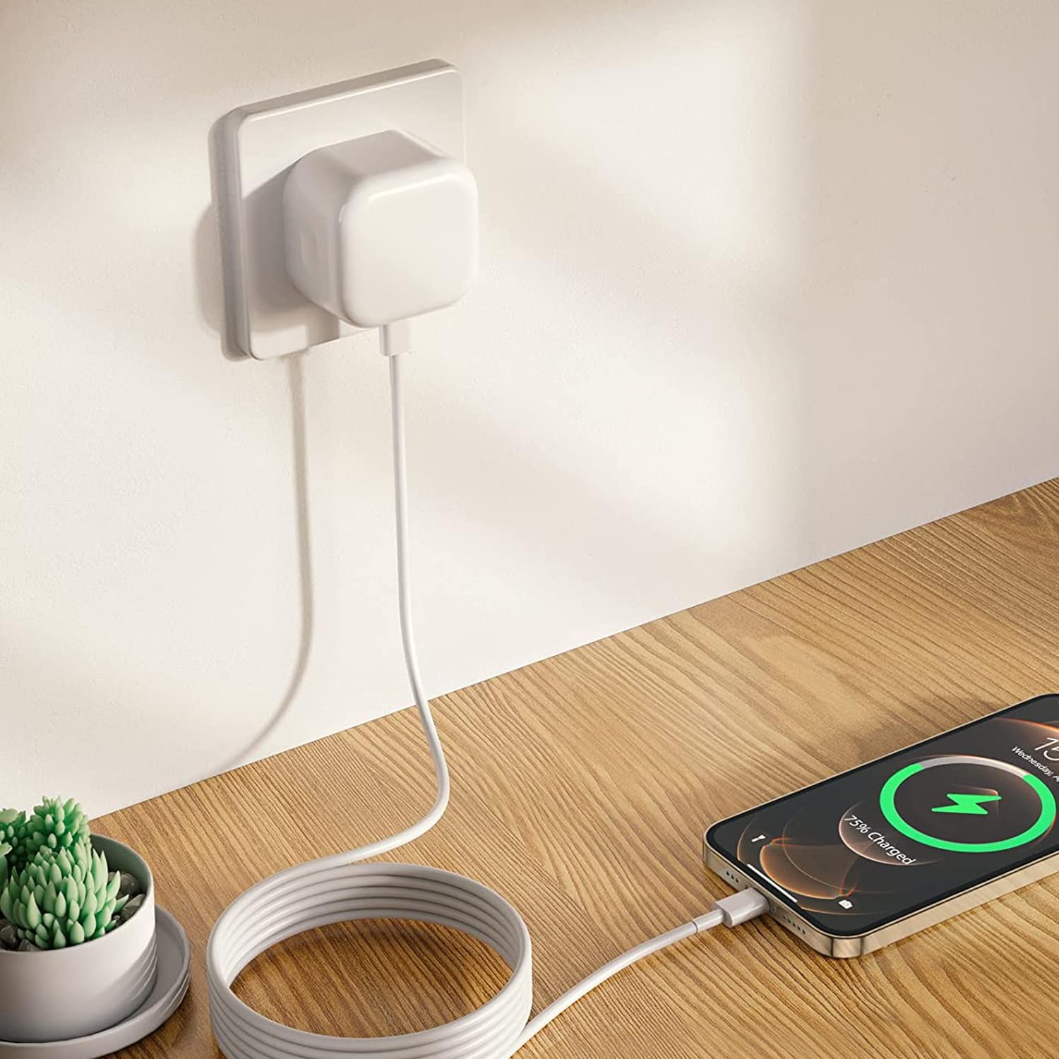 Samsung 25W Fast Charger with 2M USB-C Cable - Compatible with Samsung Galaxy S25 S24/S23 fe/S22/S21+/S20/A55/A54/A15/A14/A13/A35/A34/A33/A52/A53/A05S/A04S/A23/A24/A56 Series - PD Fast Charging Plug and Lead Set