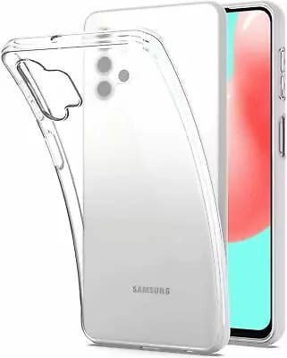 For Samsung Galaxy A32 5G Case Clear Gel Cover & Tempered Glass Screen Protector