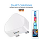 UK 3-Pin Mains Wall Charger - Single Port USB Adapter for iPhone, Smartphones & Tablets