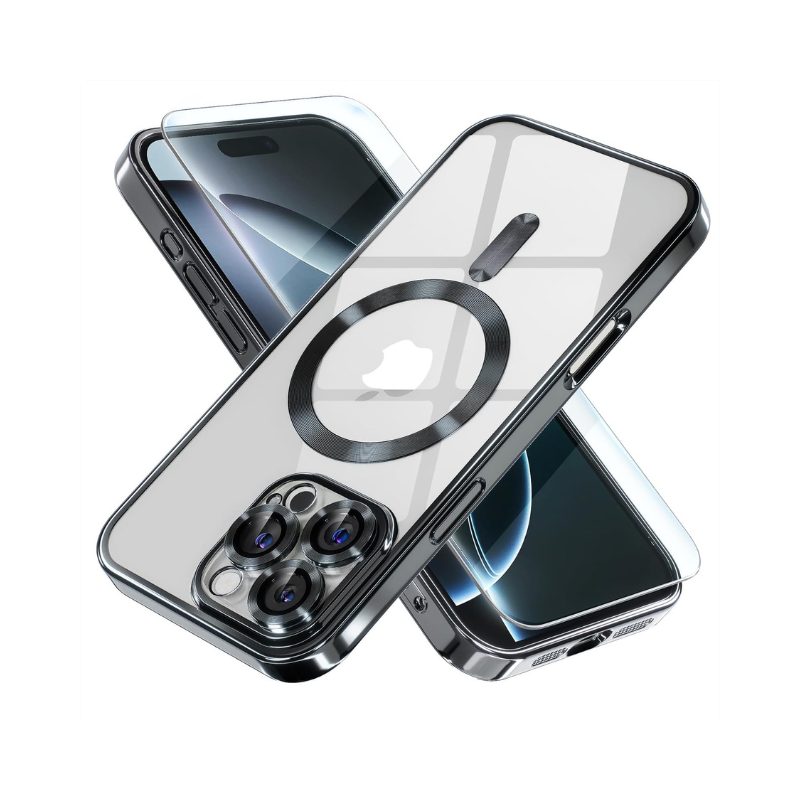 iPhone 16 Pro Max Case 6.9" for Women & Girls | MagSafe Compatible and Anti-Yellow Clear Soft Case | Military Grade Protection, Plated Edges and Camera Lens Cover for iPhone 16 Pro Max