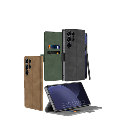 New Design Luxury Multifunctional Leather Flip Case For Samsung Galaxy S22 S23 S24 and S25 Series