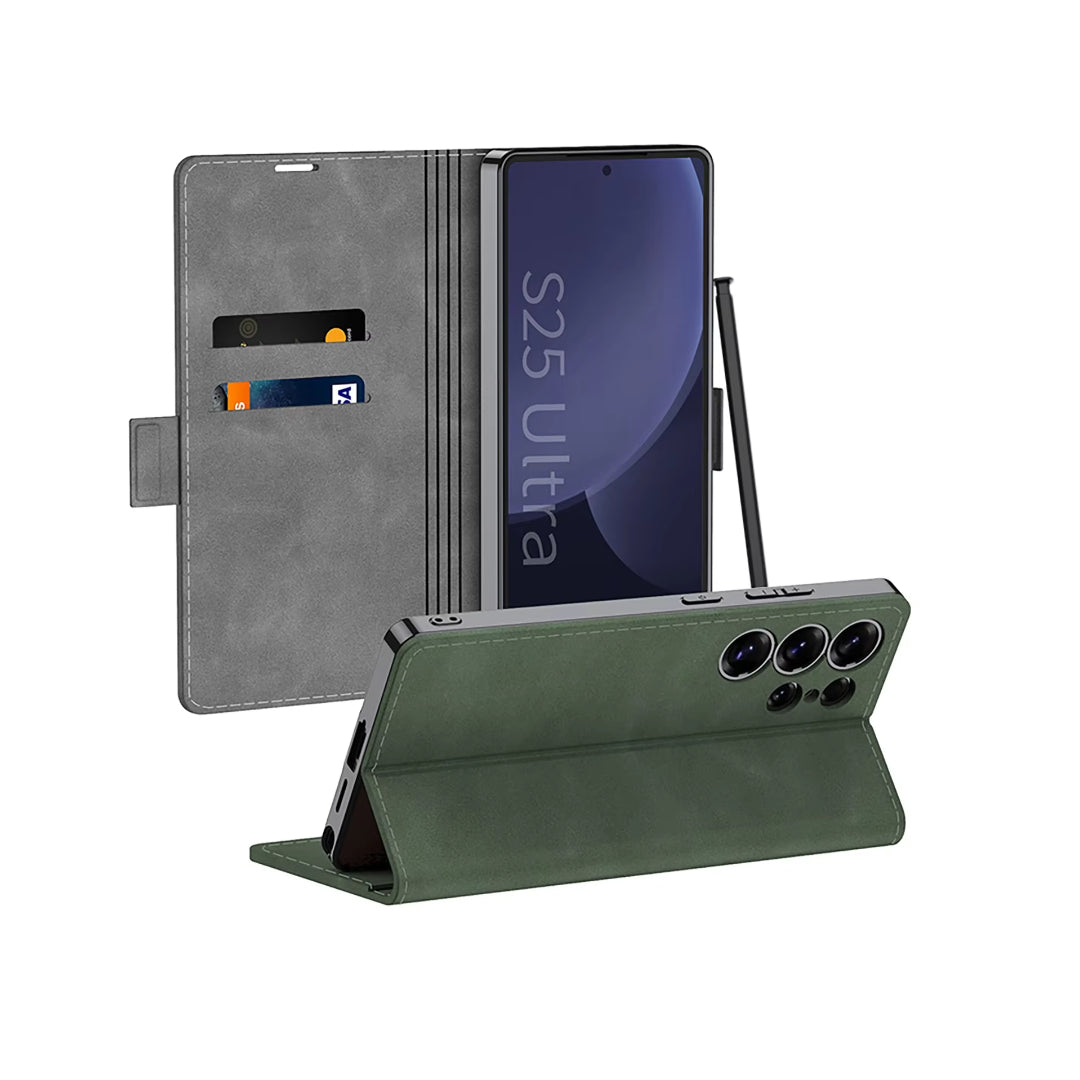 New Design Luxury Multifunctional Leather Flip Case For Samsung Galaxy S22 S23 S24 and S25 Series