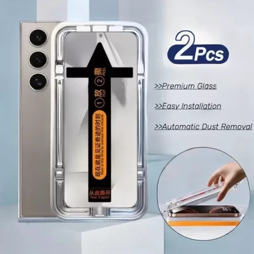 Samsung Galaxy S25 Ultra/S24 Plus Tempered Glass Screen Protector - Easy Install Full Coverage