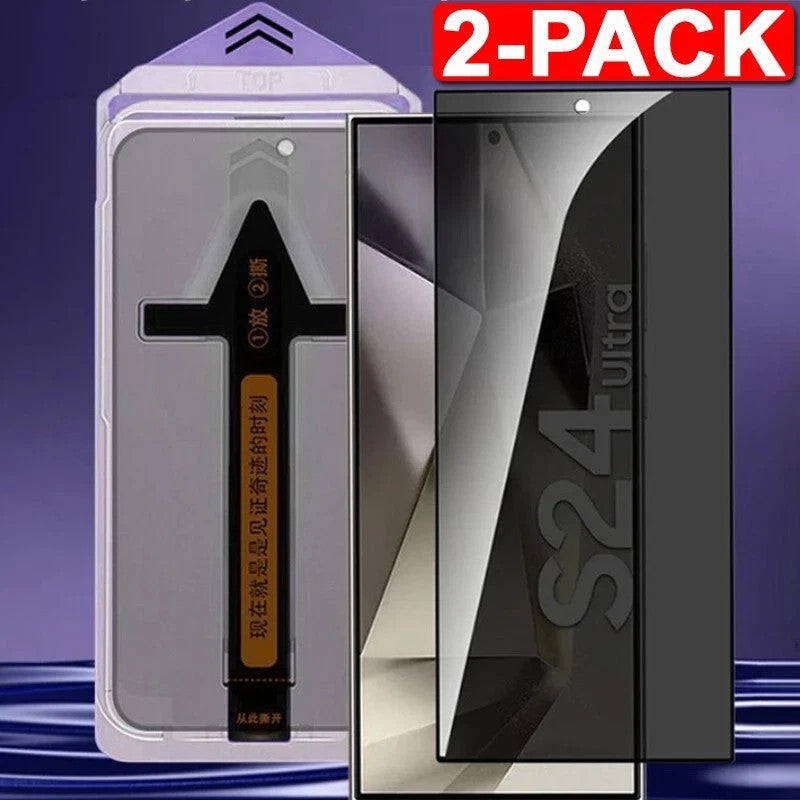 Samsung Galaxy S25 Ultra/S24 Plus Tempered Glass Screen Protector - Easy Install Full Coverage