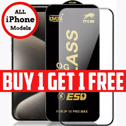 Gorilla Tempered Glass Screen Protector for iPhone 15 14 13 12 11 XR X Pro Max